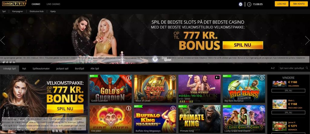Dansk777 Casino Online Spil 1024X442