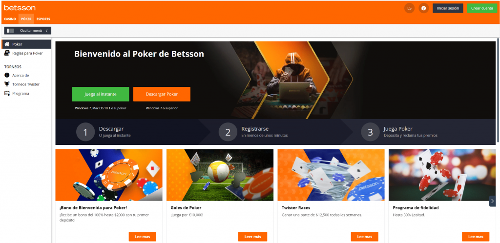 Betsson Main Poker 1024X498