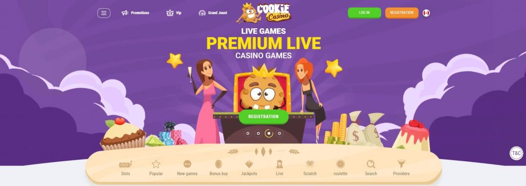 PlayAmo Game Lobby Cookie Live Casino Games 1024X362