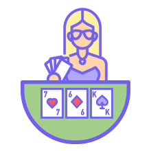 Play 3 card poker in live casinos with Citeulike 3 card poker table with live dealer