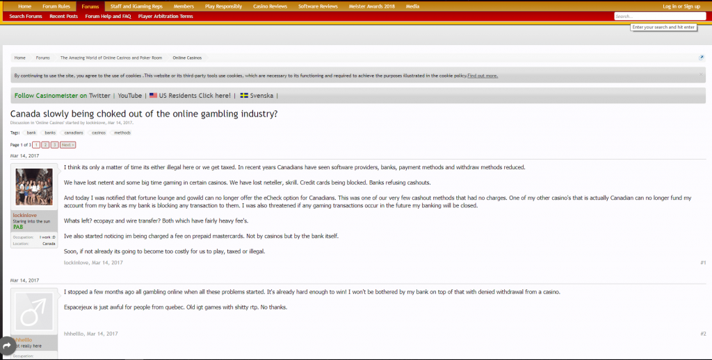 Canada slowly choked Canada slowly choked Forum