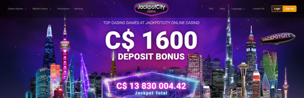 JackpotCity Casino Lobby Jackpotscity Lobby 1024X330