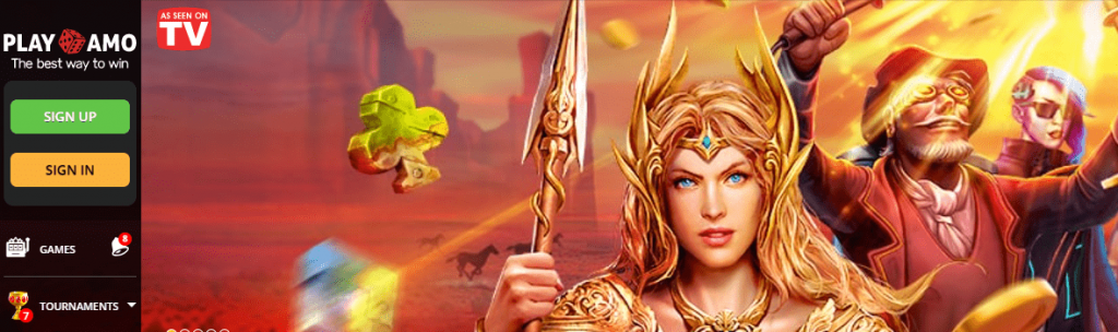 PlayAmo Casino game lobby Playamo Lobby Ca 1024X304