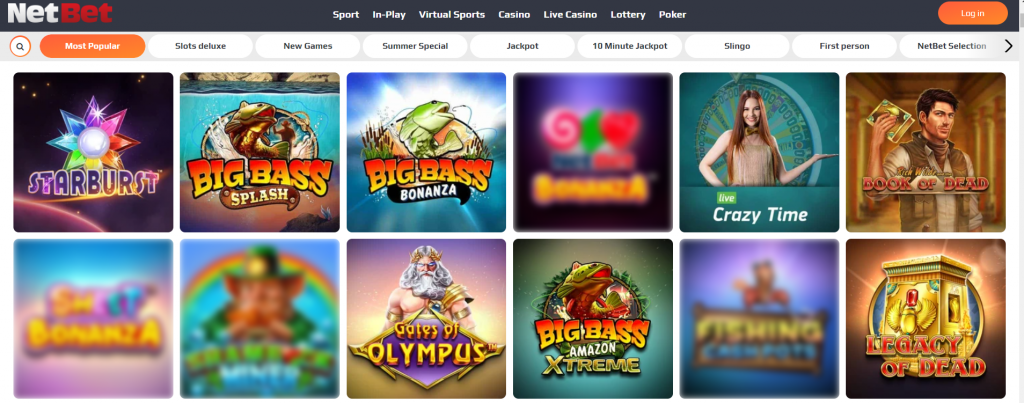 Gaming Offers at Netbet Casino