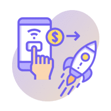 Betaal tarief online via een mobiel account Stort tijd via mobiele account