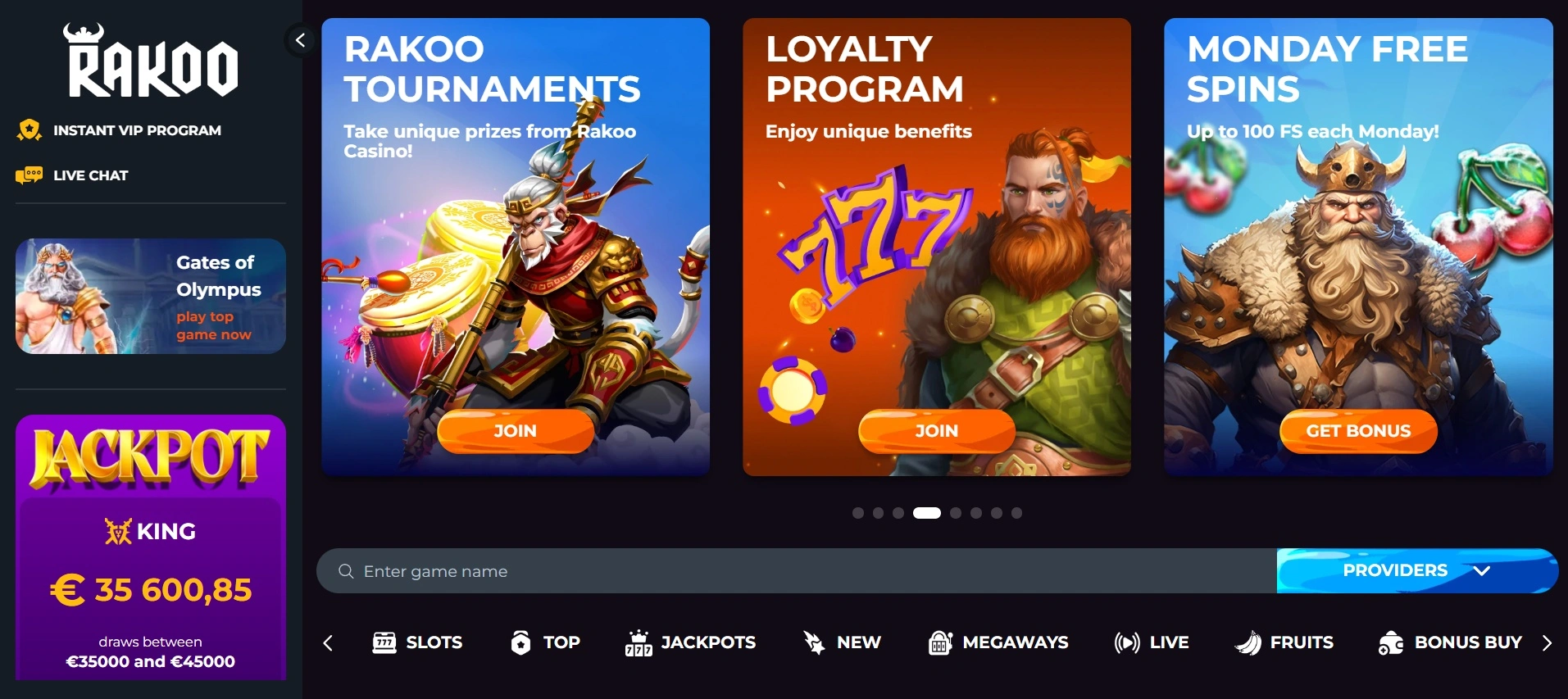 Rakoo Casino met iDin-verificatie