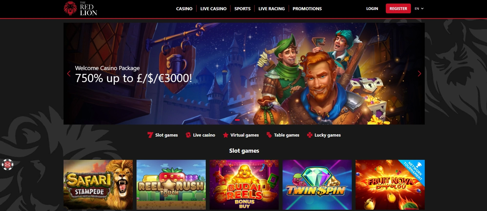 Red Lion Casino met iDin-verificatie