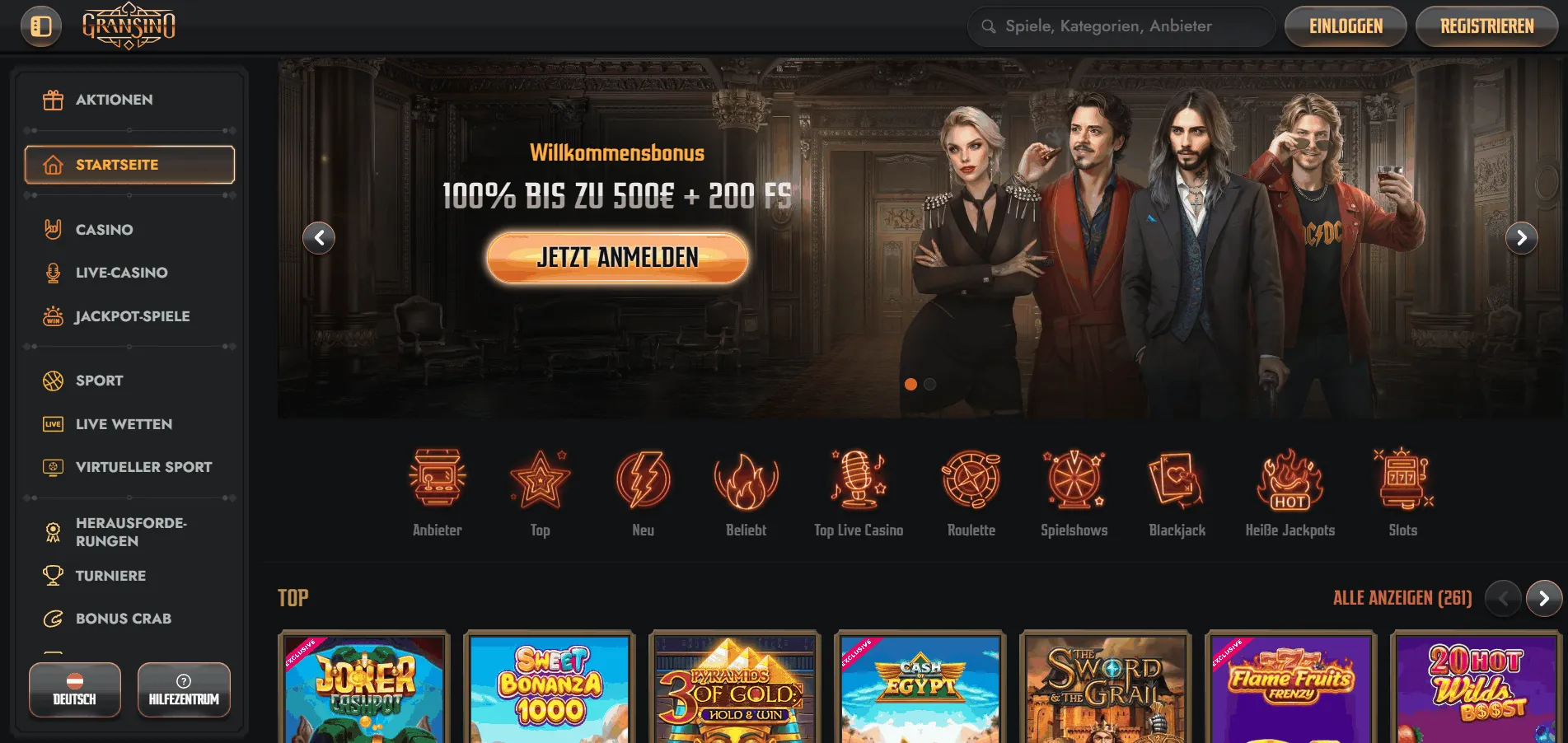 Gransino Casino Lobby Gransino Casino Lobby