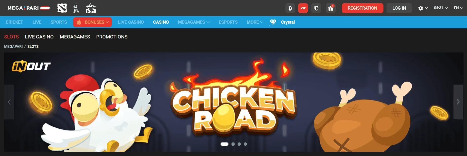 Megapari-online-casino-lobby Megapari Online Casino Lobby