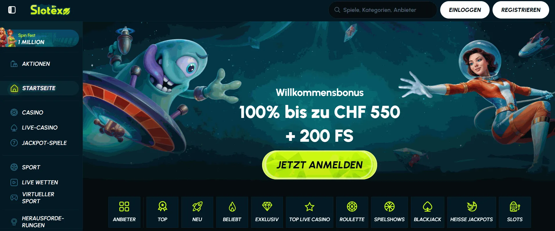Slotexo Casino Schweiz