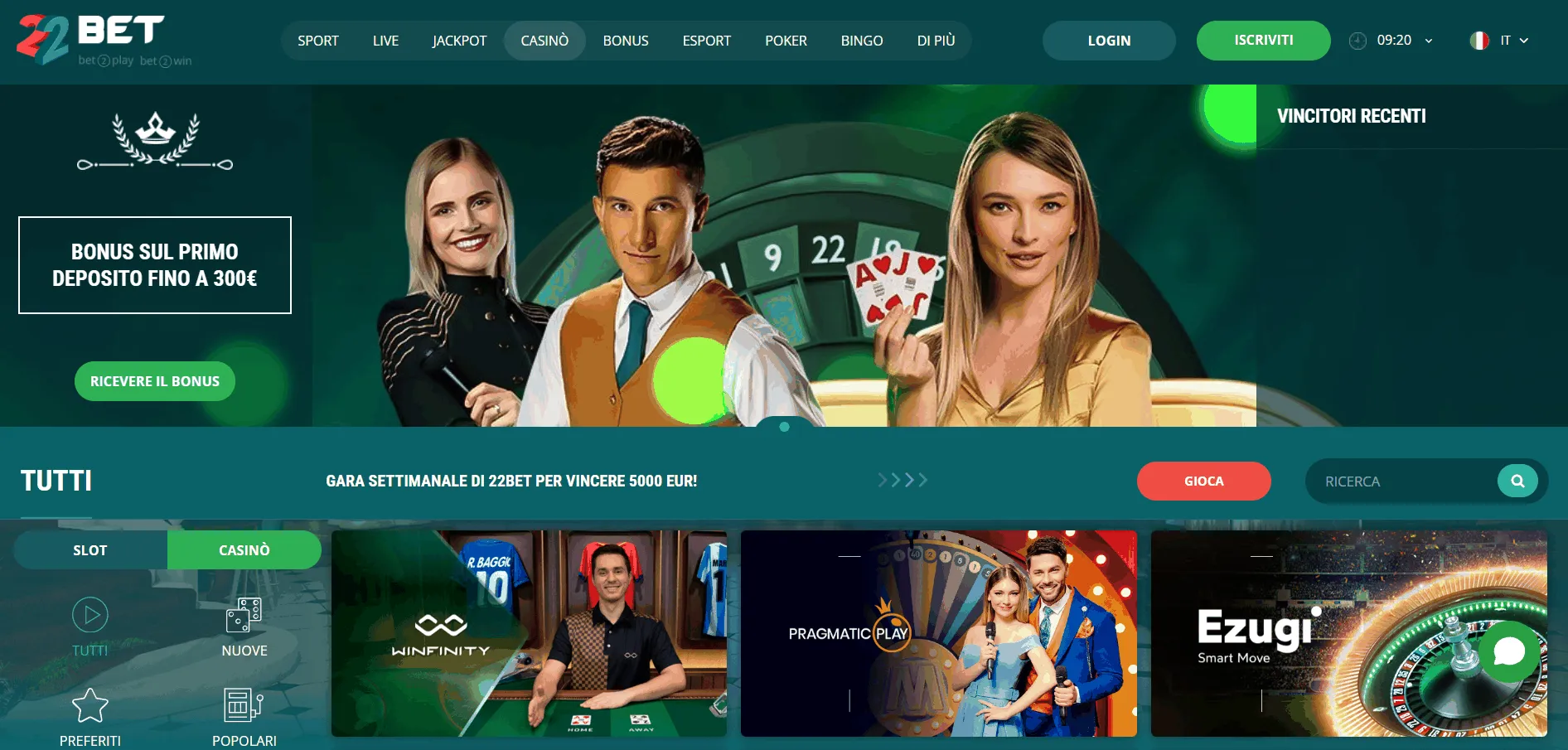 Portale di giochi online 22Bet Sito di gioco d'azzardo online 22Bet