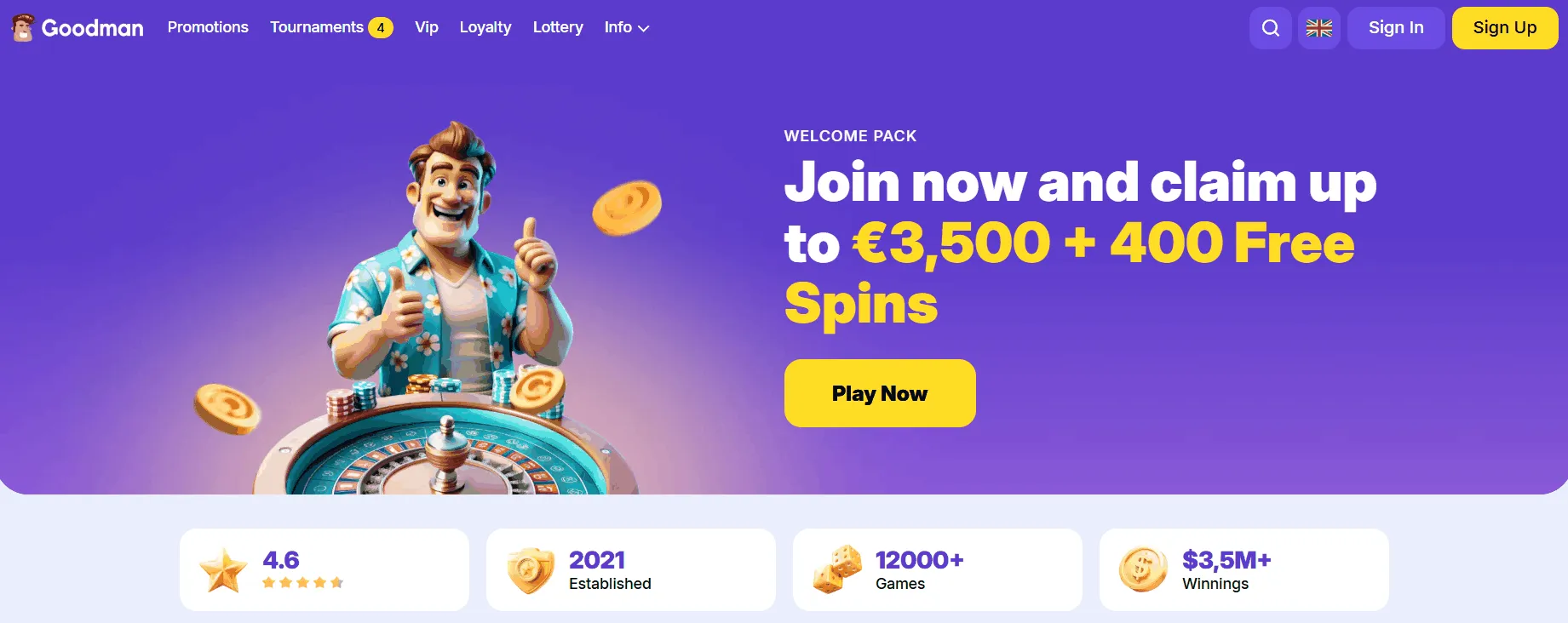 Goodman Gambling Site Goodman Homepage