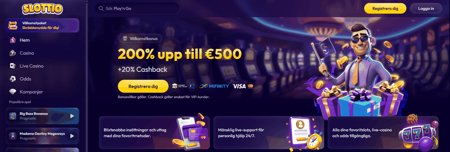 Slottio Casino Webbplats Slottio Casino Hemsida