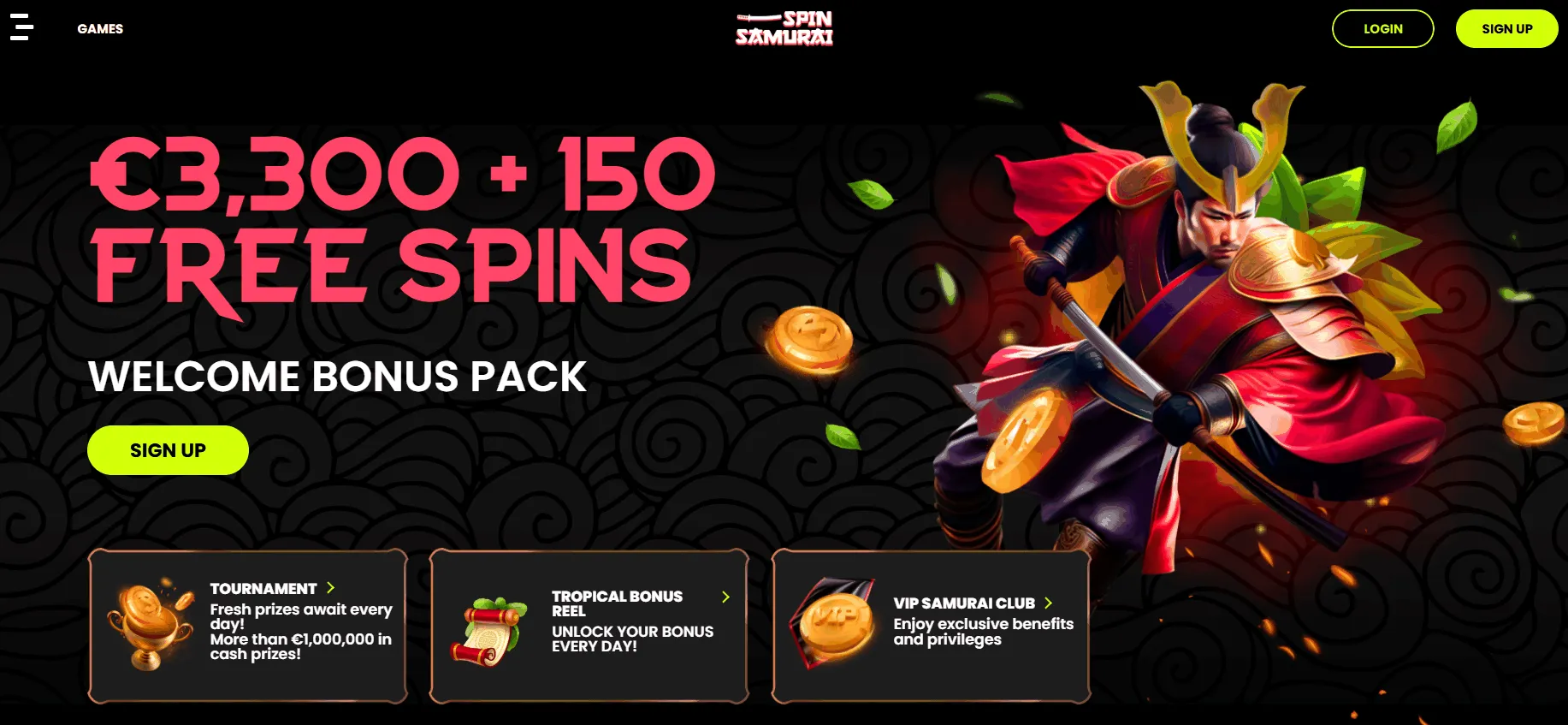 Spin Samurai Gambling Site Spin Samurai Homepage