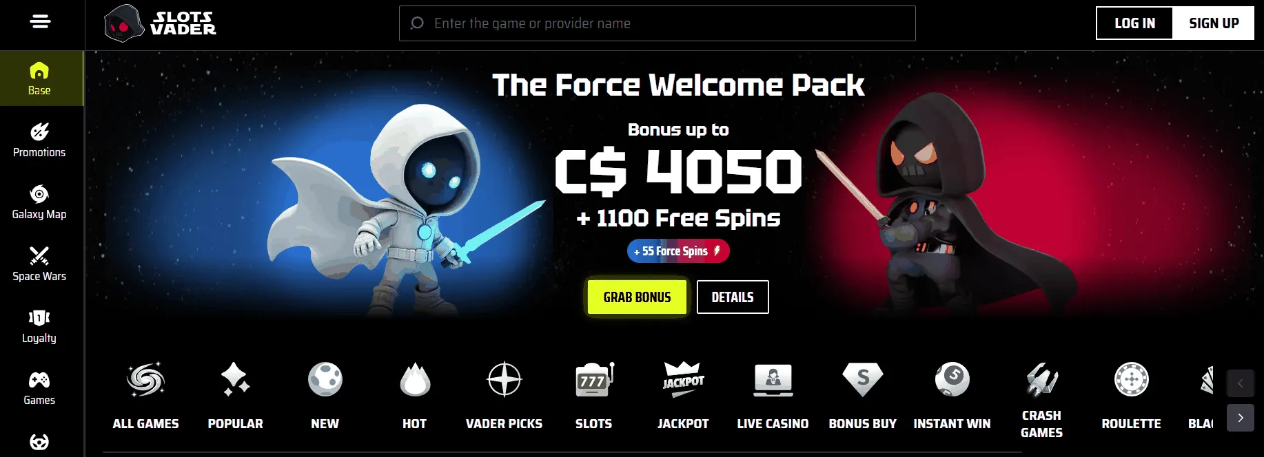 New Online Casino SlotsVader SlotsVader New Online Casino